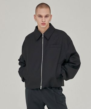 프리미엄 크롭 오버사이즈 자켓