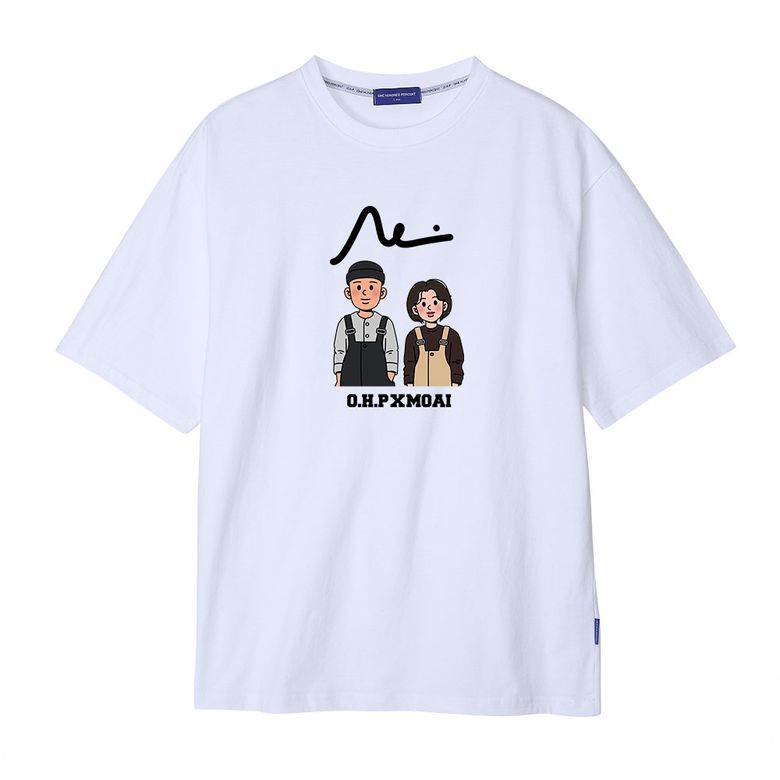 OHP X MOAI 커플 세미오버 반팔티