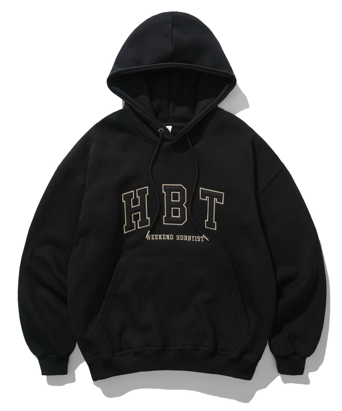 제멋(JEMUT) 하비스트 오버핏 기모 후드 블랙 OYHD2393