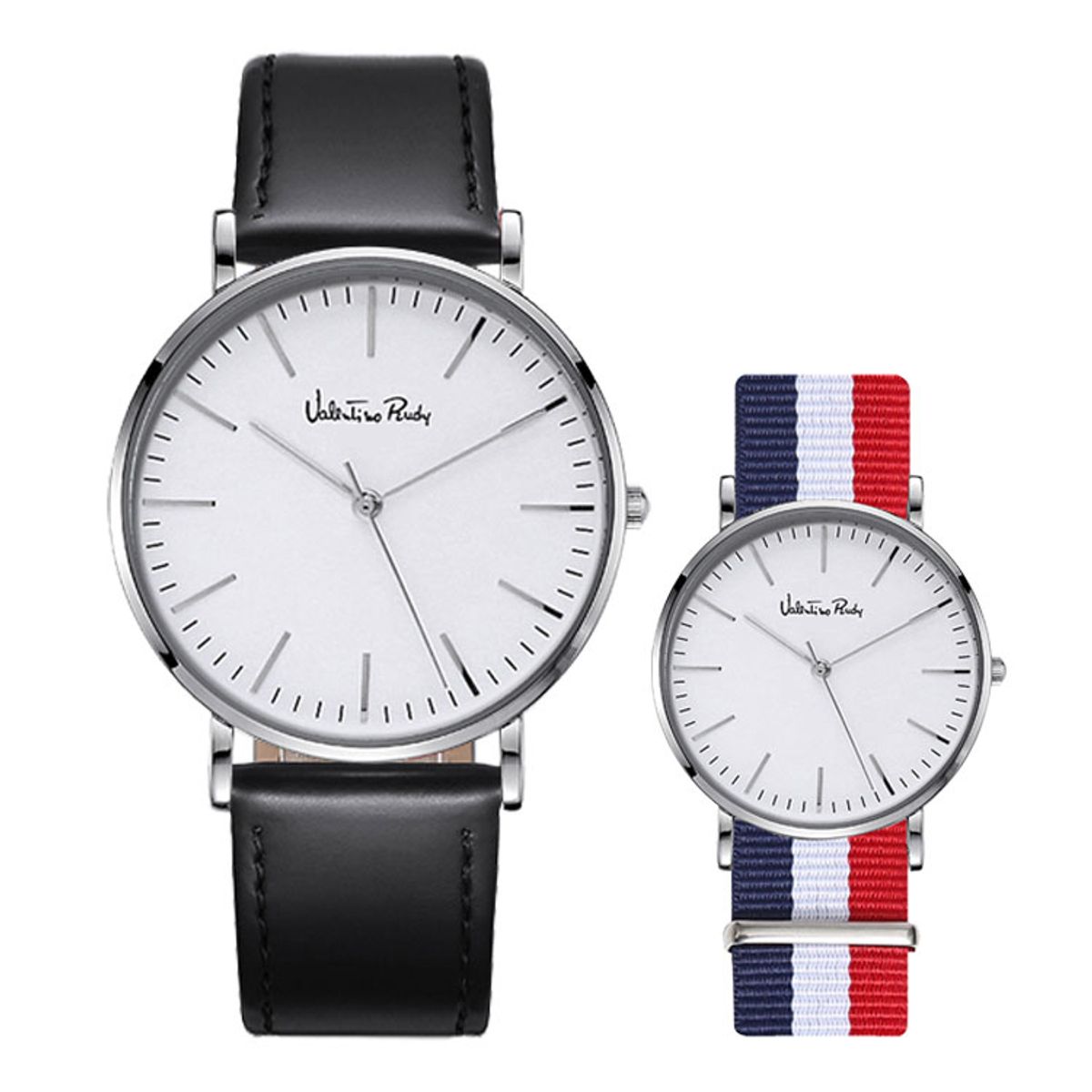 발렌티노 루디(VALENTINO RUDY) VR1054A-WTBK set 남자시계 가죽시계 나토밴드