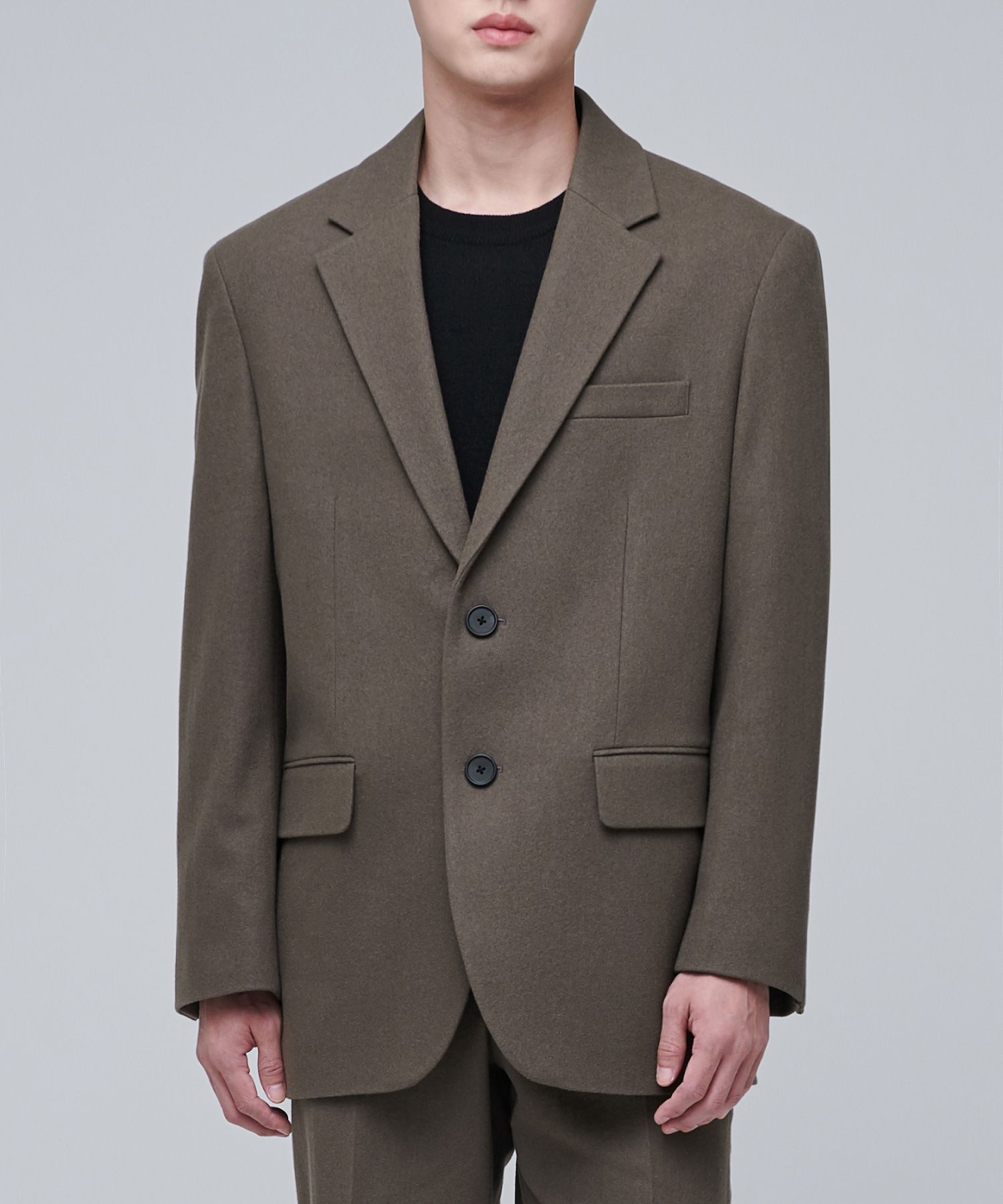 MUSINSA | MUSINSA STANDARD WOOL FLANNEL OVERSIZED BLAZER