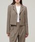 우먼즈 크롭 블레이저 [더스티 베이지]