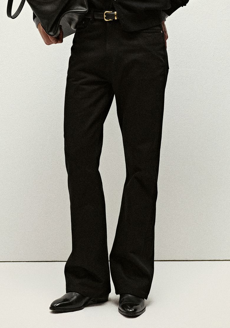 Bootcut Fit Denim Jeans - Black