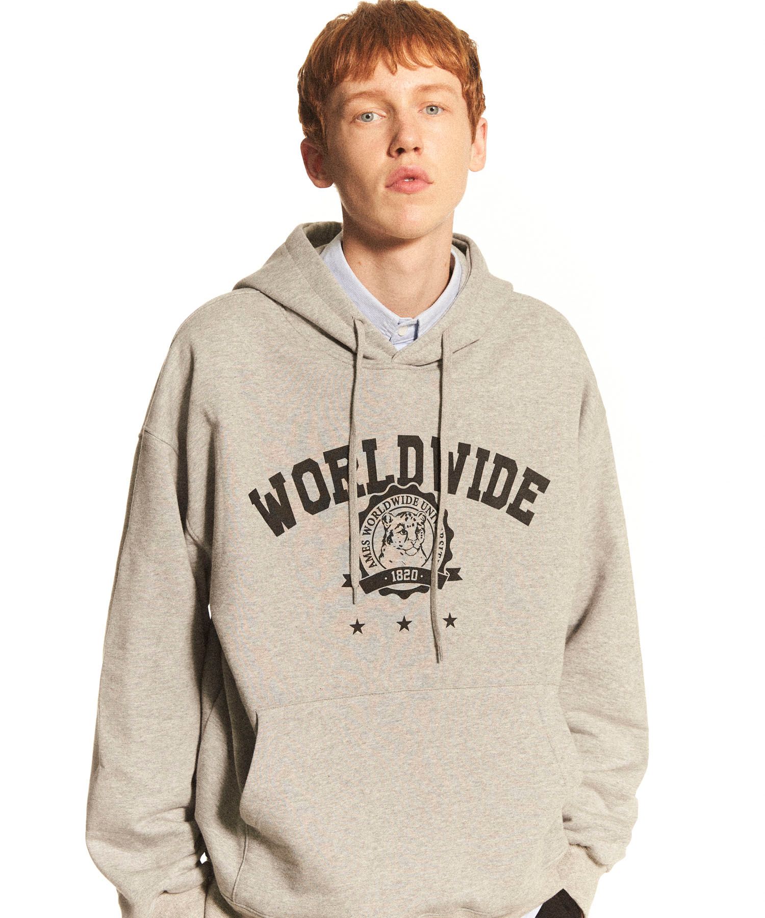 MUSINSA | AMES-WORLDWIDE WORLDWIDE UNIVERSITY HOODIE_GY