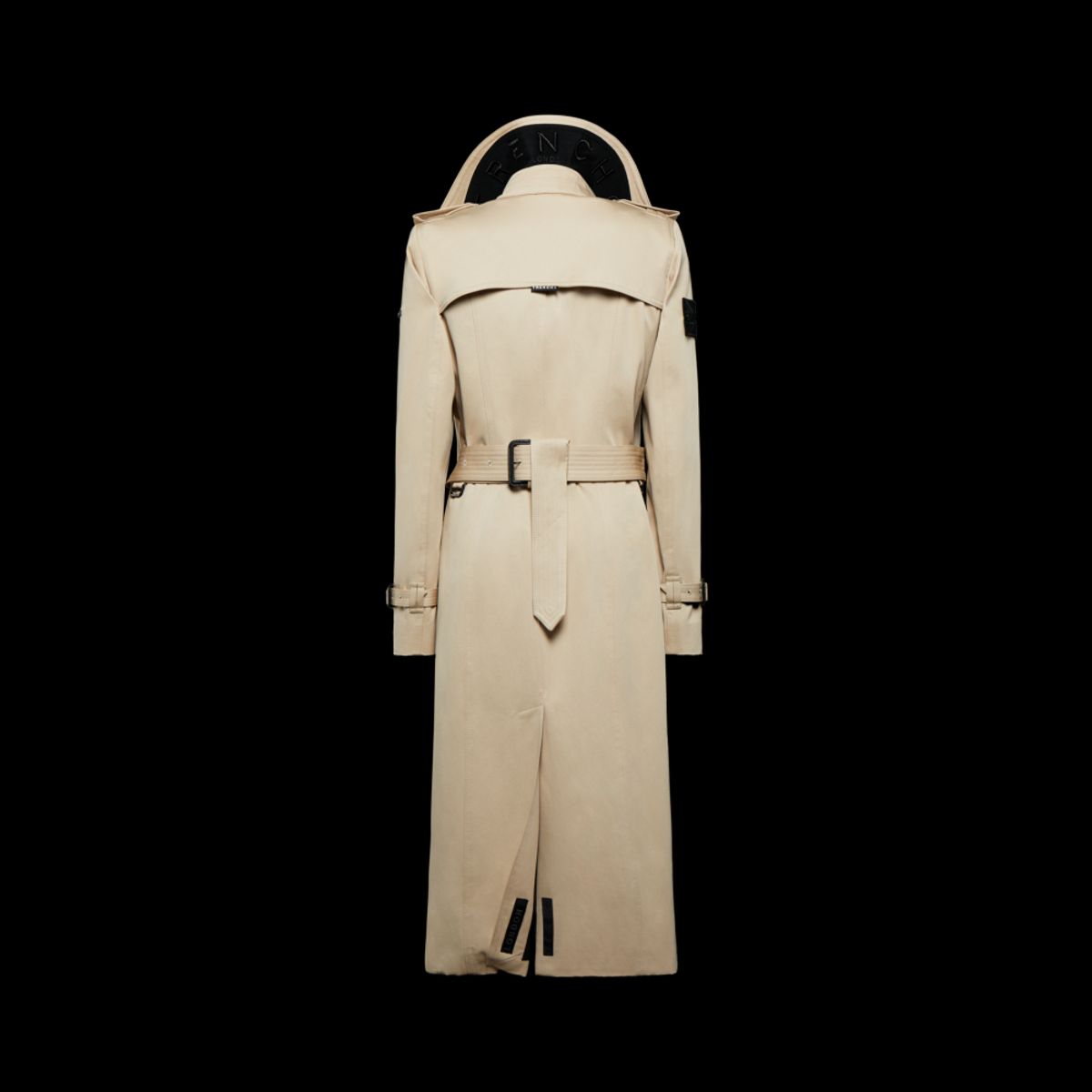트렌치런던(TRENCH LONDON) 슬론 트렌치 코트 (STONE/BLACK/BLACK)