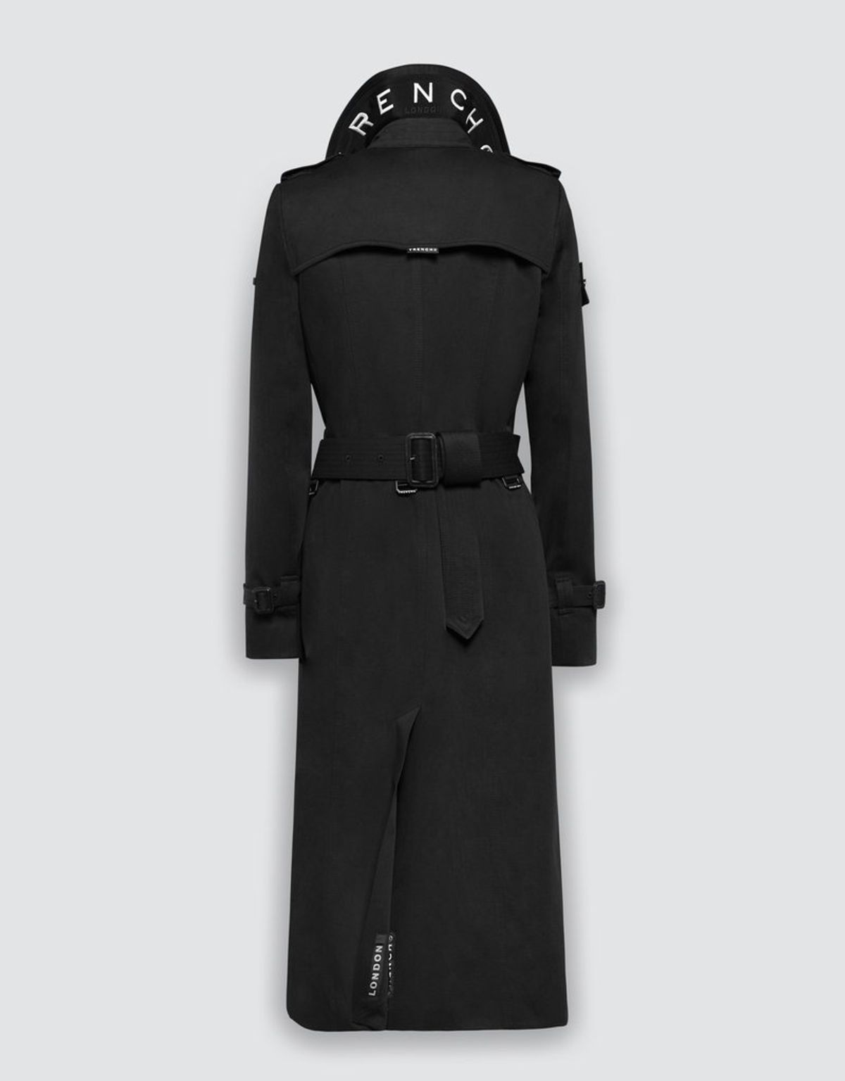 트렌치런던(TRENCH LONDON) 슬론 트렌치 코트(BLACK/BLACK/WHITE)