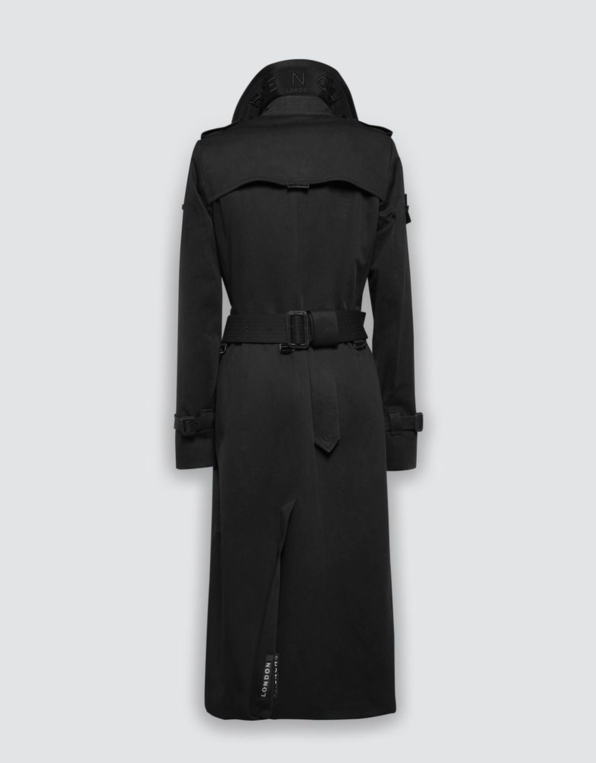 트렌치런던(TRENCH LONDON) 슬론 트렌치 코트 (BLACK/BLACK/BLACK)