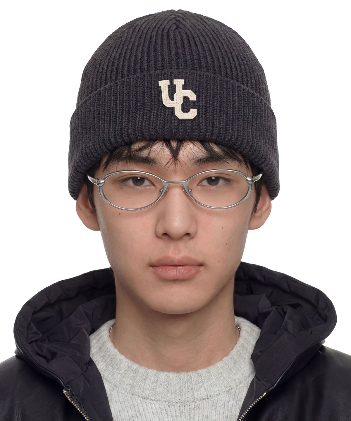 언더컨트롤(UNDERCONTROL) 슬림핏 비니 BEANIE / FLEX / UC OVERLAP / CHARCOAL