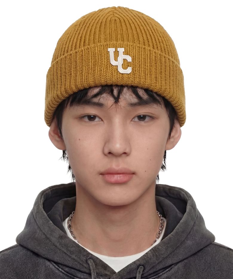 슬림핏 비니 BEANIE / FLEX / UC OVERLAP / MUSTARD