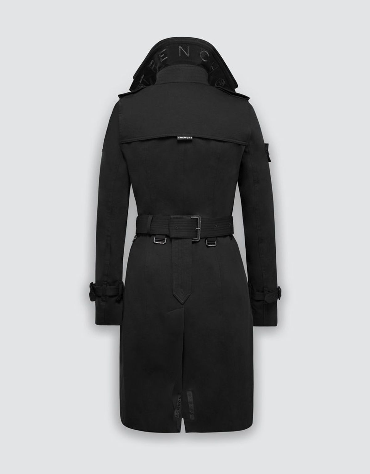 트렌치런던(TRENCH LONDON) 퀸 클래식 트렌치 코트 (BLACK/BLACK/BLACK)