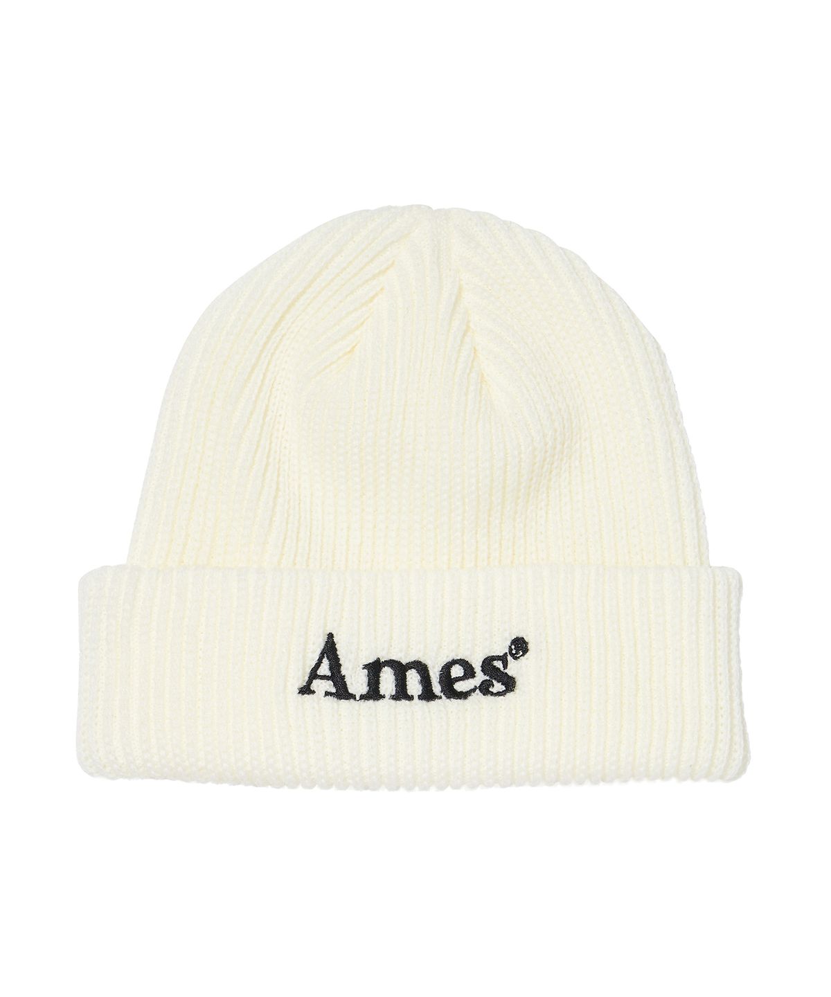 아메스 월드와이드(AMES-WORLDWIDE) BASIC LOGO BEANIE WHITE