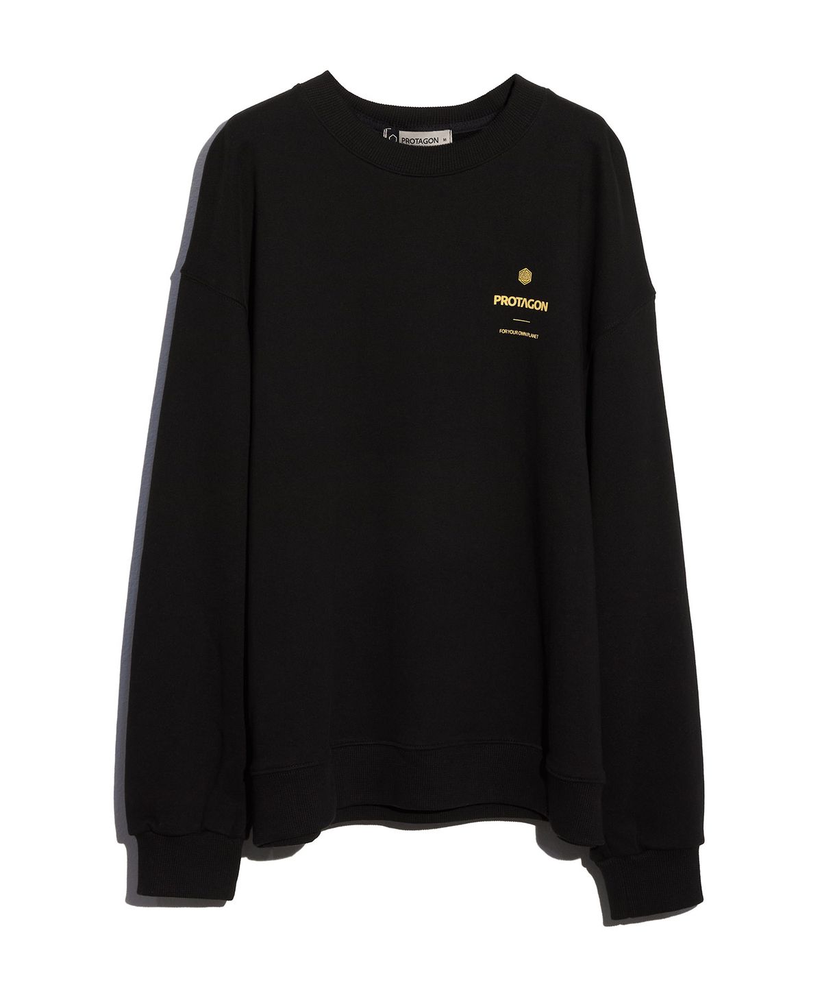 프로타곤(PROTAGON) OG Symbol Oversized Sweat Shirts (Black)