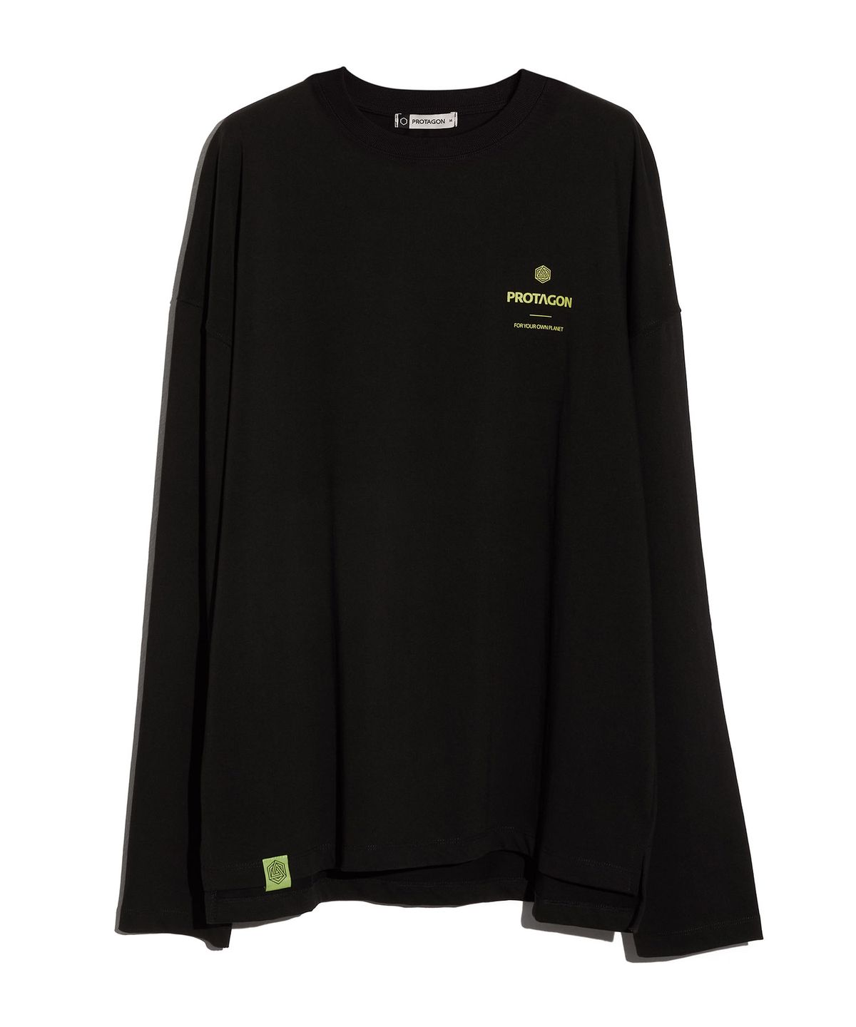 프로타곤(PROTAGON) OG Symbol Oversized Long-sleeved Tee (Black)