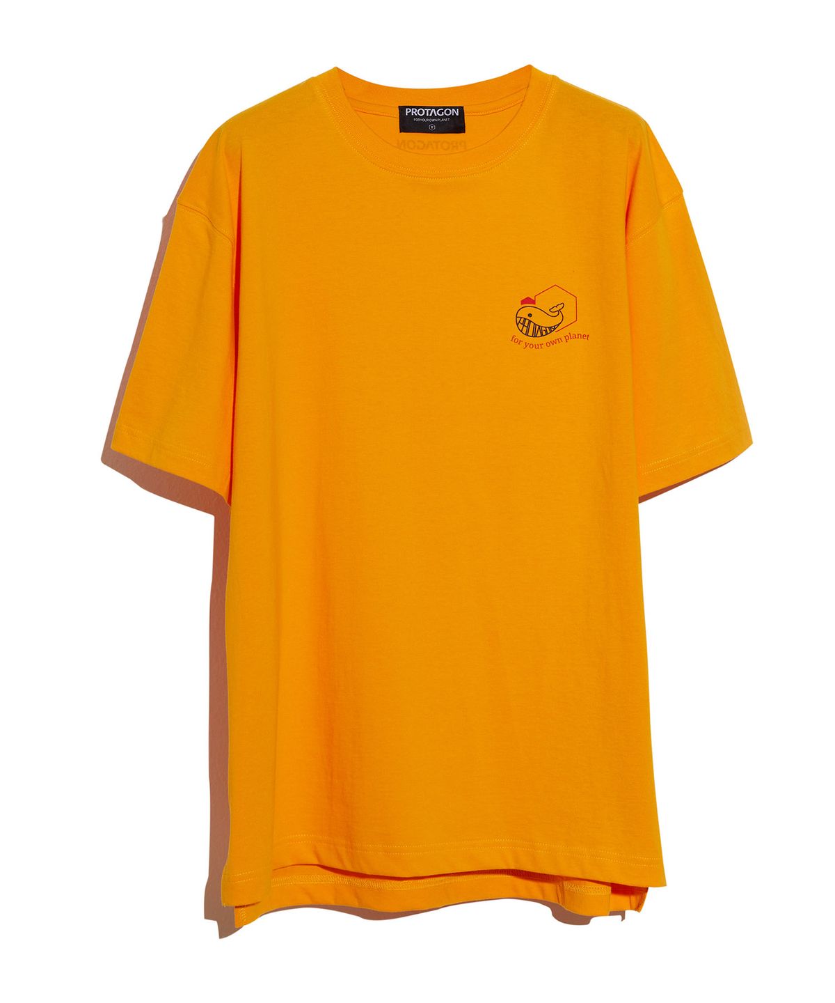 프로타곤(PROTAGON) Whale Symbol Short-sleeved Tee (Yellow)