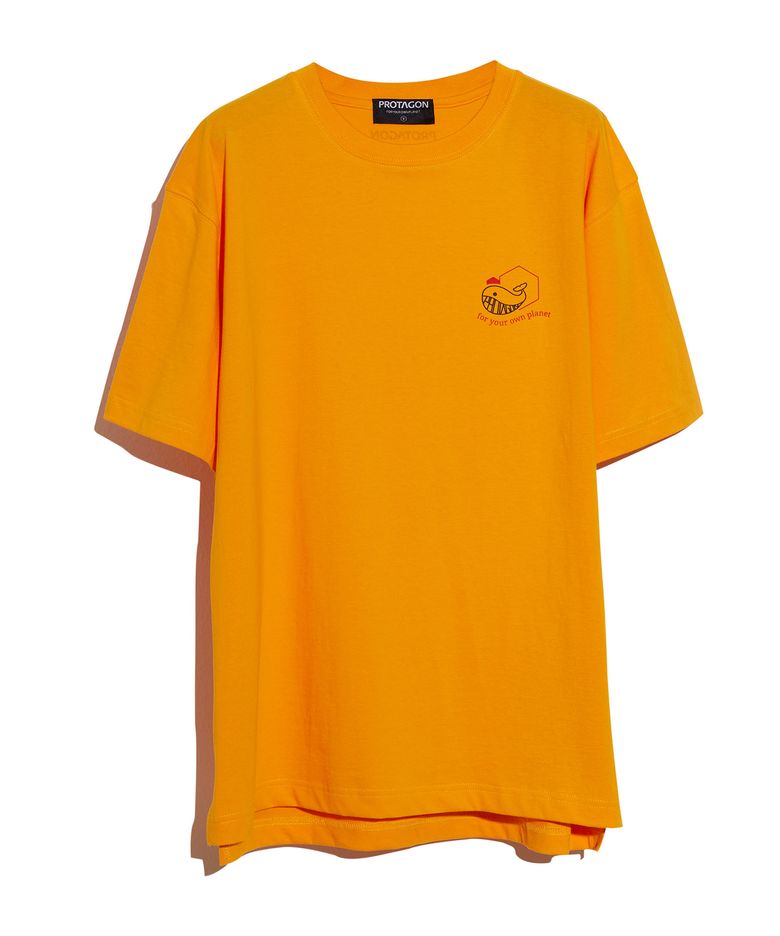 Whale Symbol Short-sleeved Tee (Yellow)