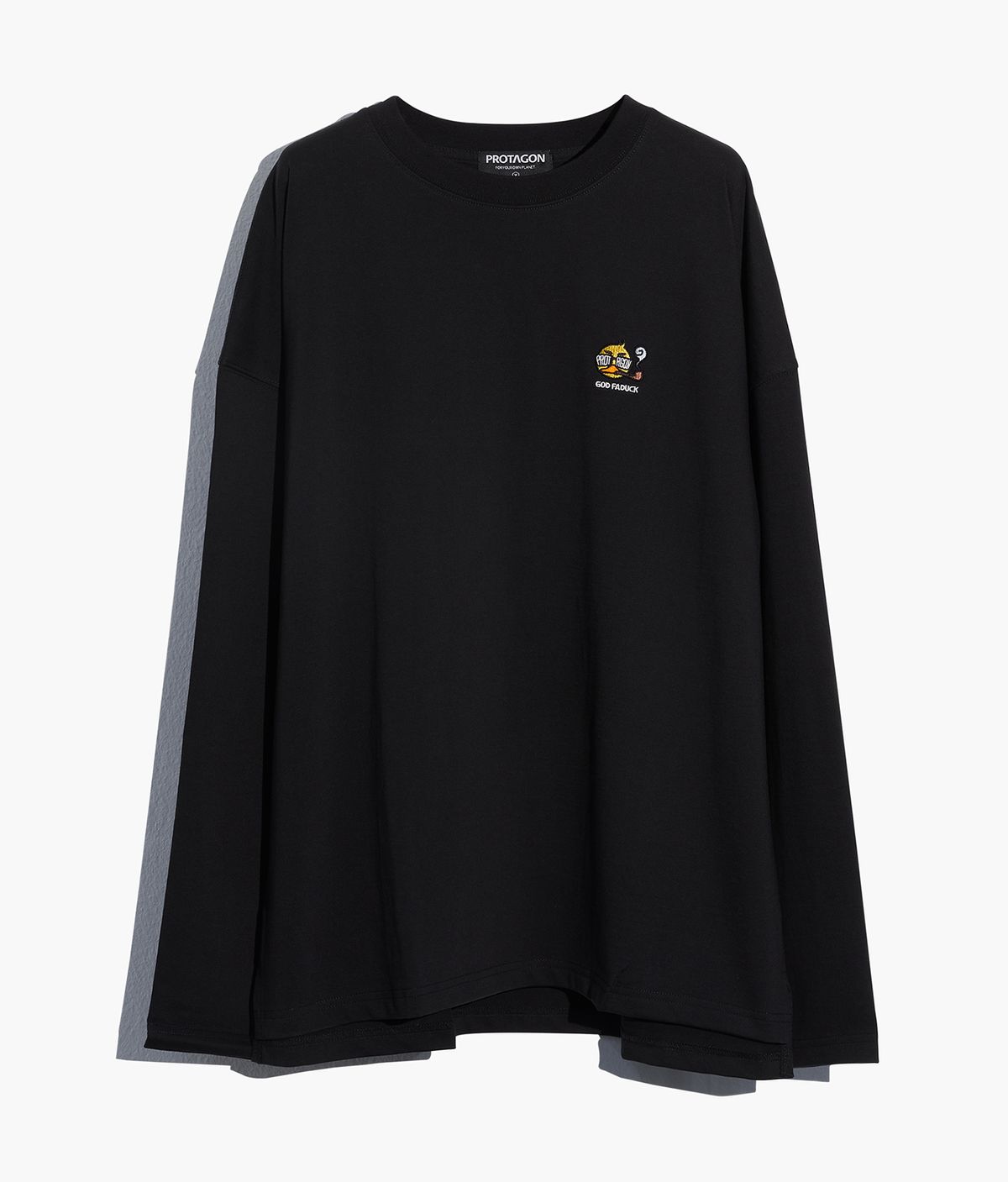 프로타곤(PROTAGON) God Faduck Long-sleeved Tee (Black)