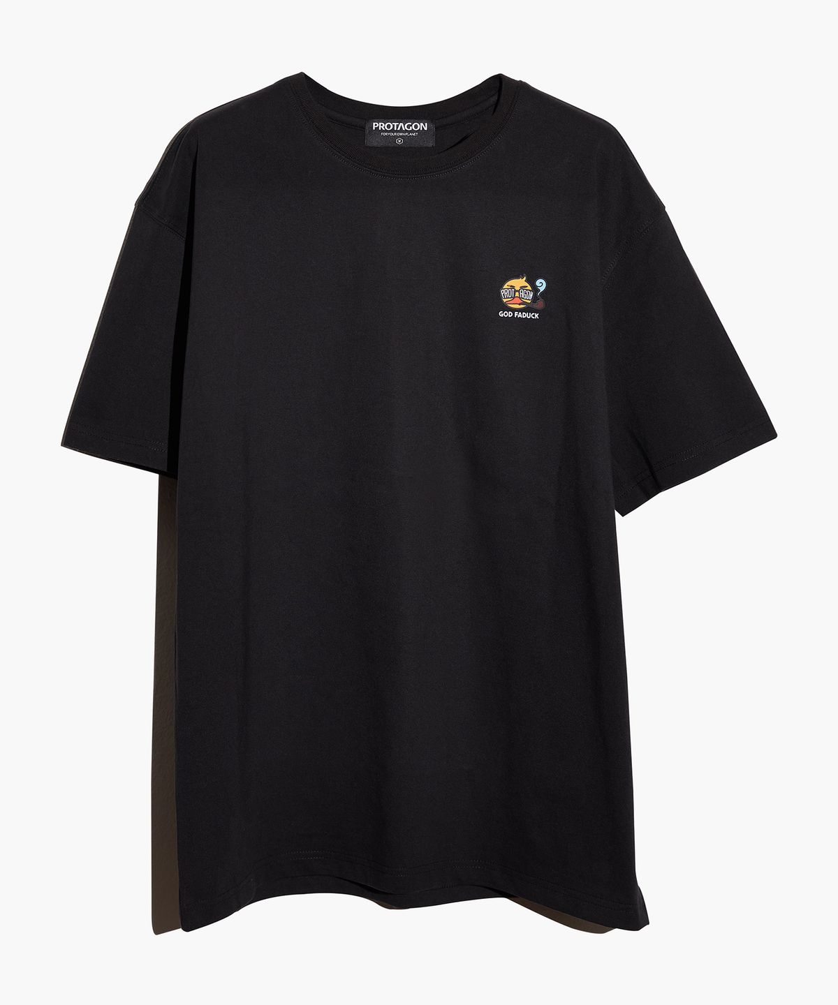 프로타곤(PROTAGON) God Faduck Short-sleeved Tee (Black)