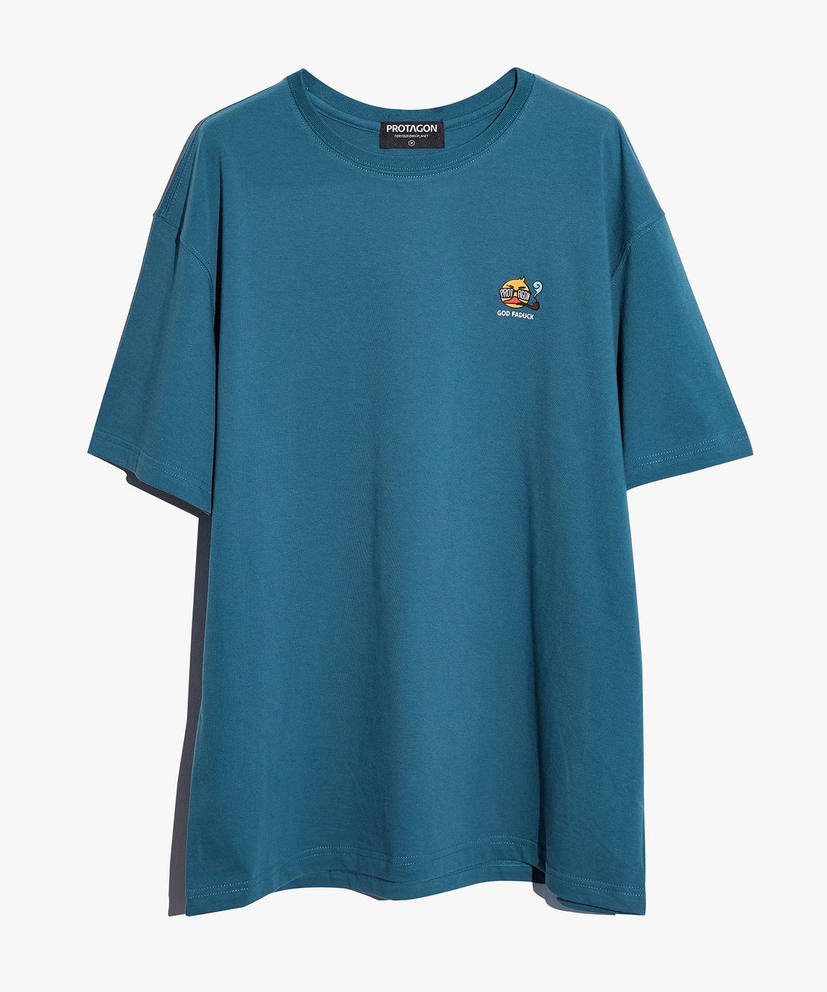 프로타곤(PROTAGON) God Faduck Short-sleeved Tee (Blue)
