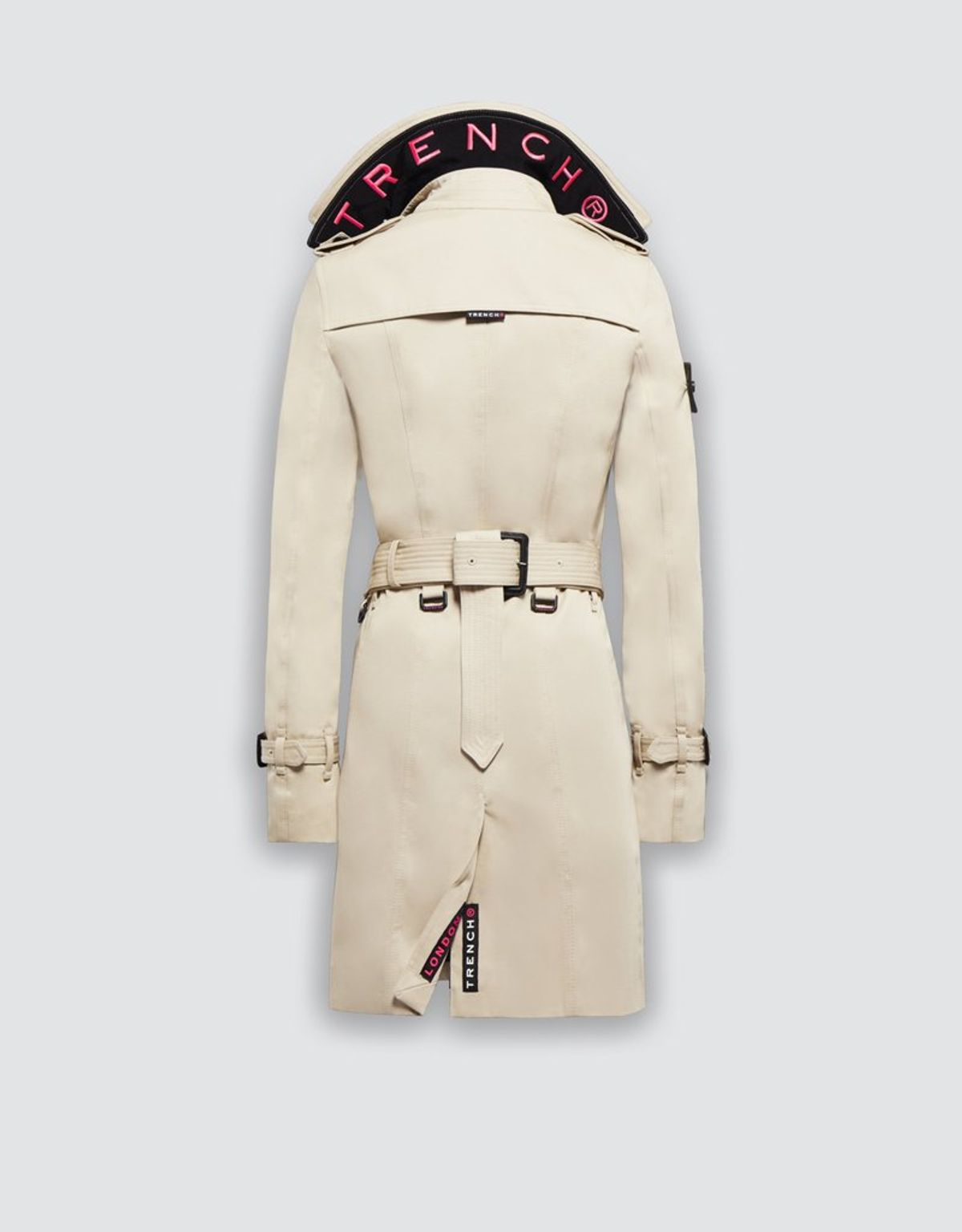 트렌치런던(TRENCH LONDON) 슬림 트렌치 코트(STONE/BLACK/PINK)