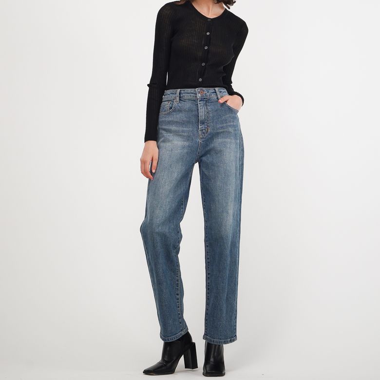 Mother Fit Washing Denim