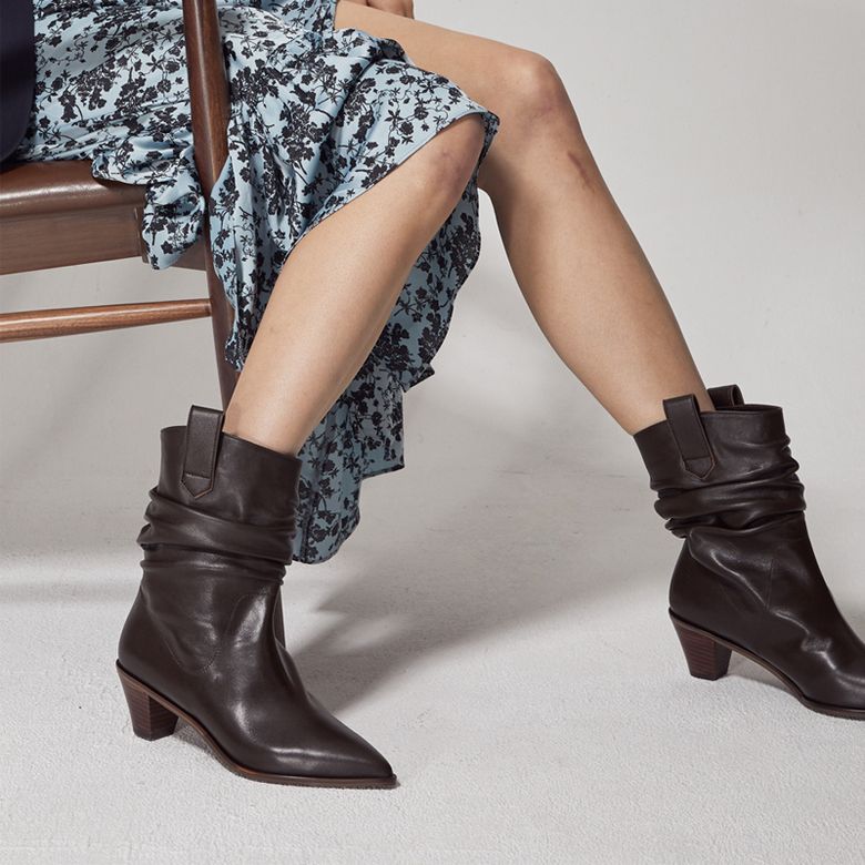 Shirring Western Boots LC111_5cm