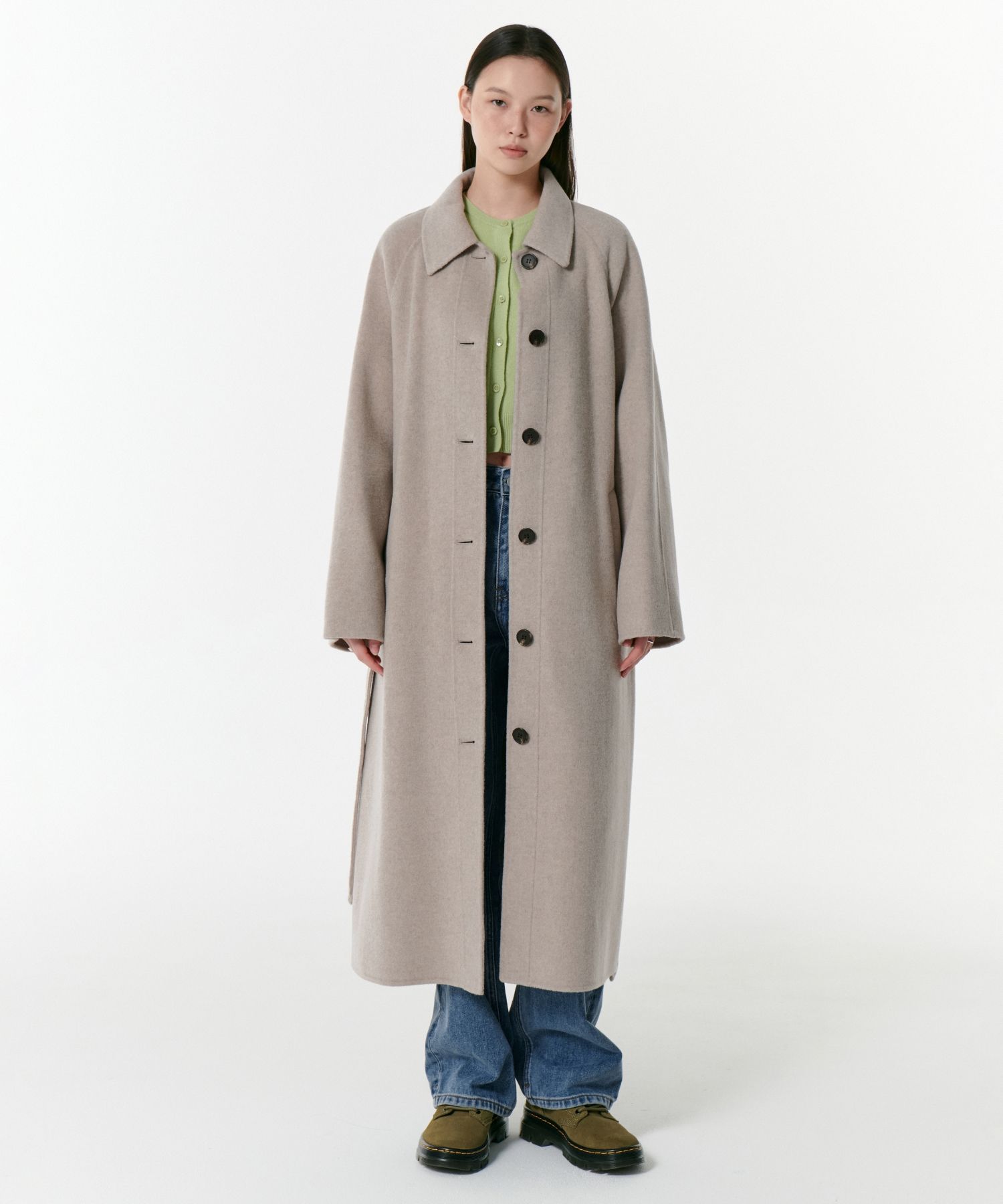 コート MUSINSA STANDARD Women's Cashmere Blend Balmacan Robe Coat T MUSINSA公式 | MUSINSA STANDARD WOMAN WOMENS CASHMERE BLEND