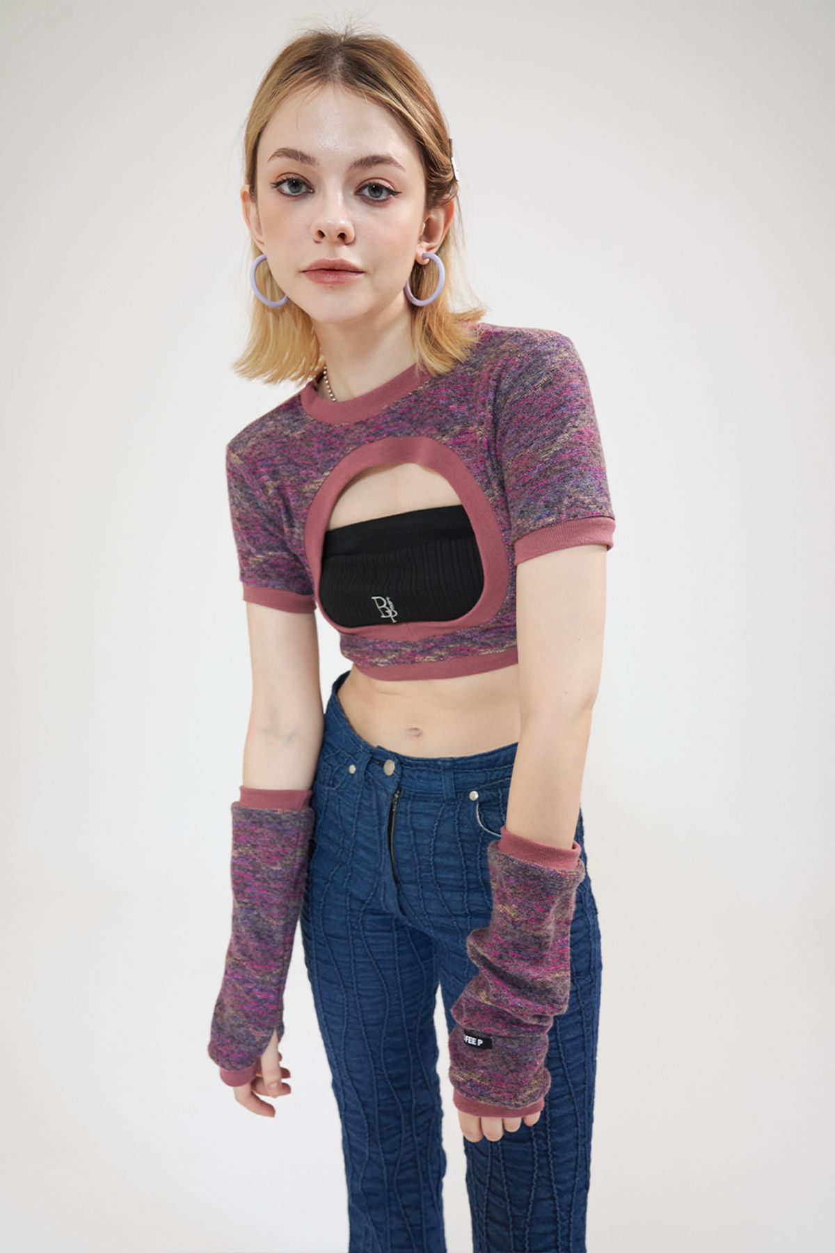 비피피(BFEEP) 2 way hole warmer knit set _ pink