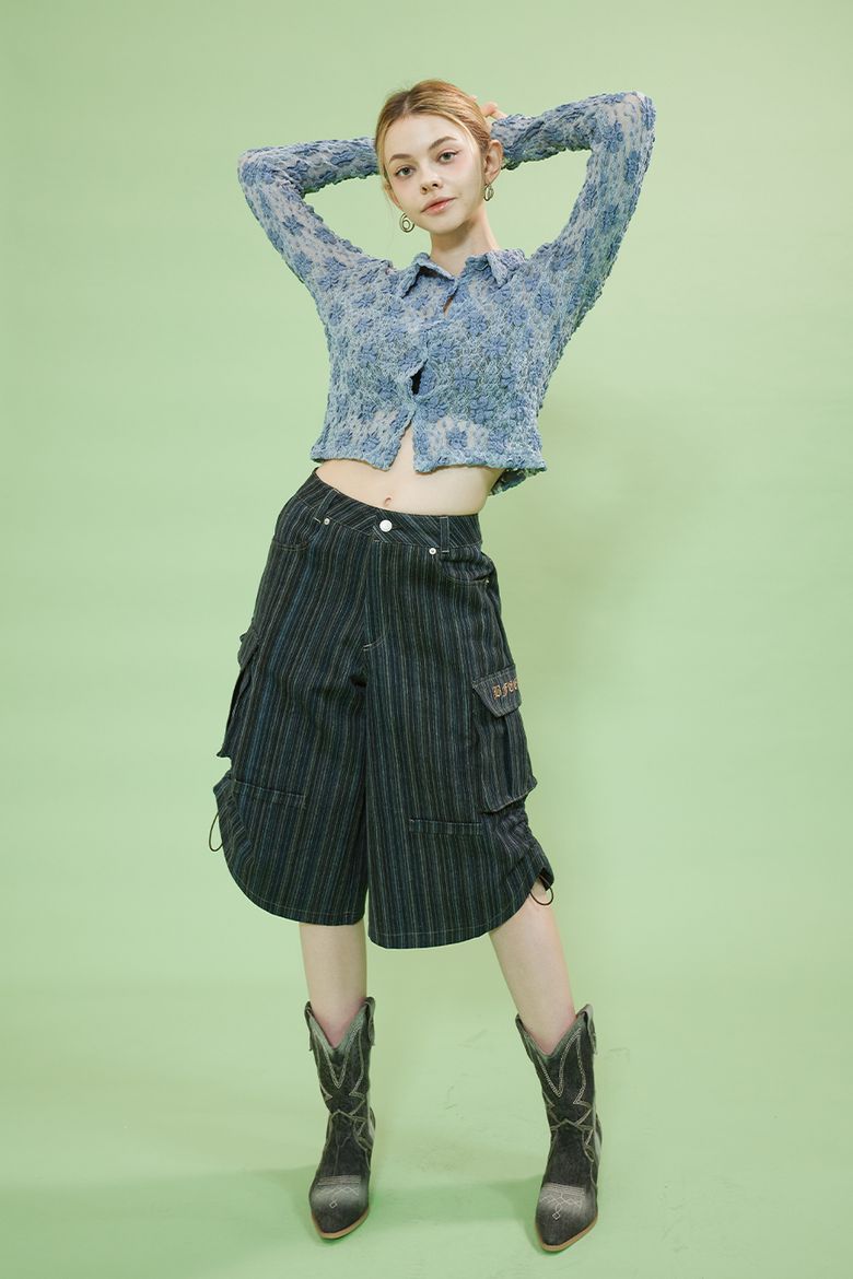 string cargo pants_ deep blue