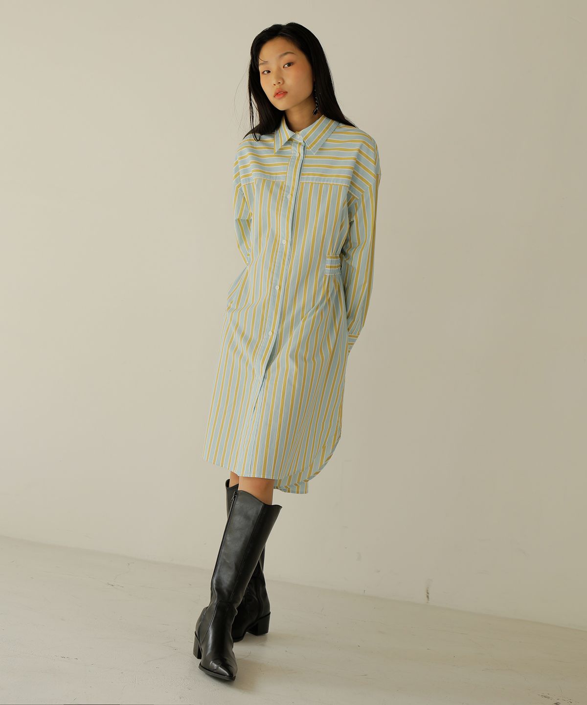 느와(NOIR) Two Shirts Dress