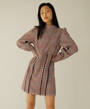 Block Check Dress