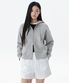 우먼즈 후디드 스웨트 집업 [미디엄 그레이]