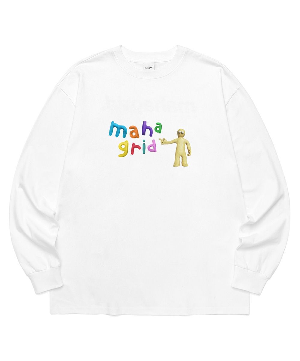 【mahagrid】21FW★ DOUGH MAN LS TEE MUSINSA公式 | MAHAGRID DOUGH MAN LS TEE WHITE(MG2BFMT567A)