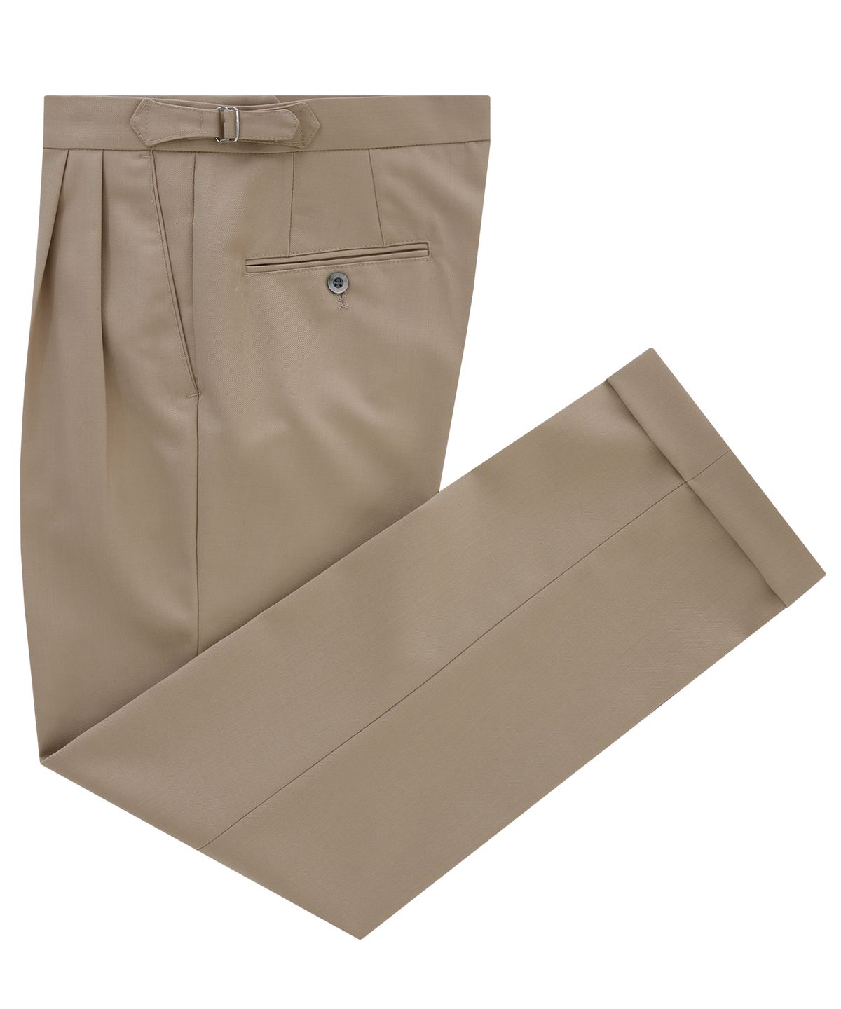 벨리프(BELLIEF) Wool soft two tuck adjust pants (Beige)