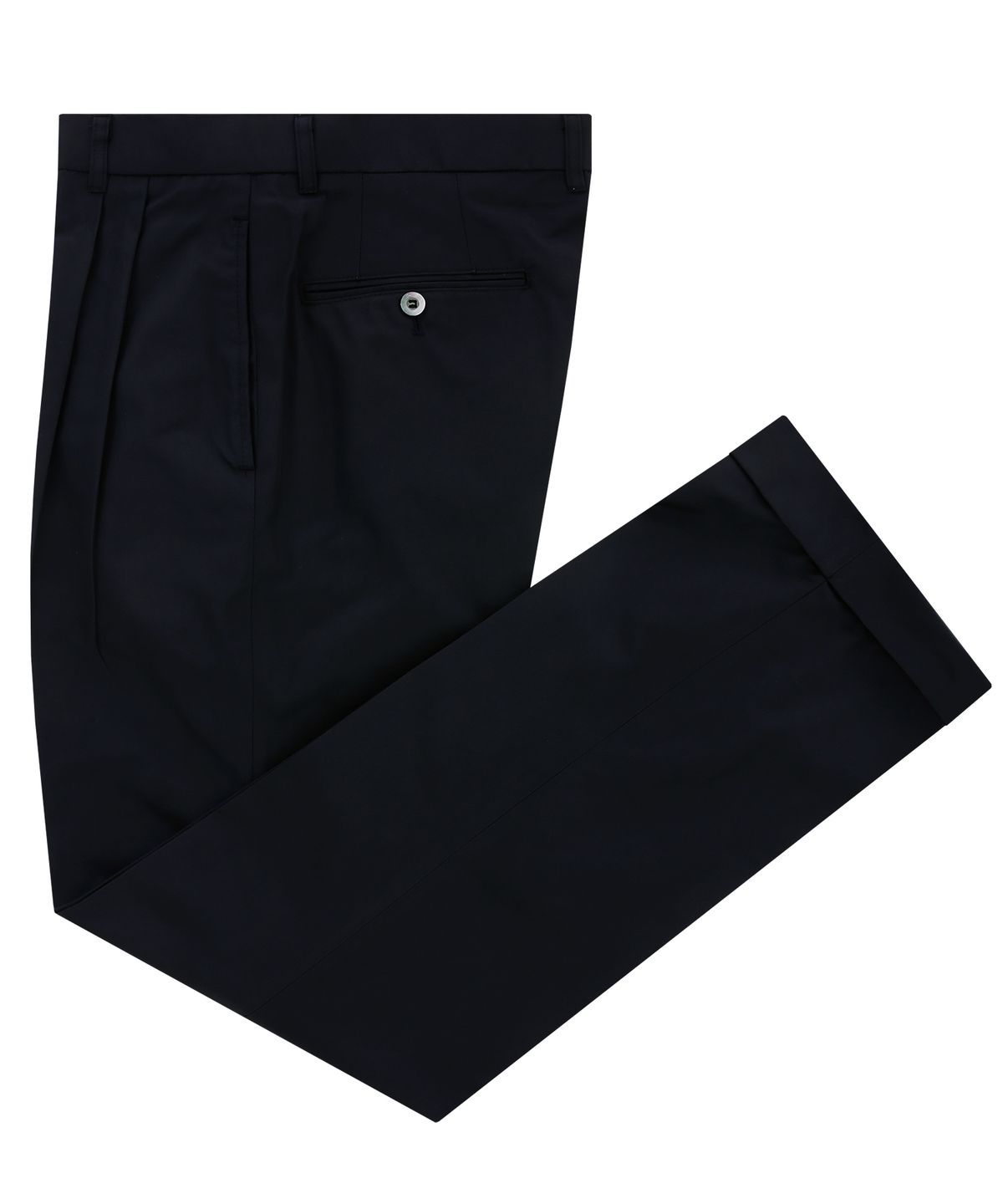 벨리프(BELLIEF) Essential cotton two tuck chino pants (Navy)
