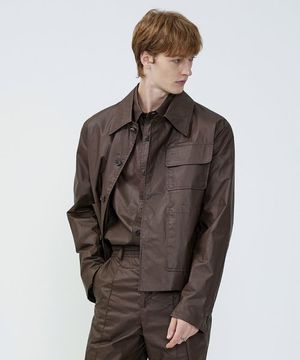 3 Pocket Short Jacket - BROWN
