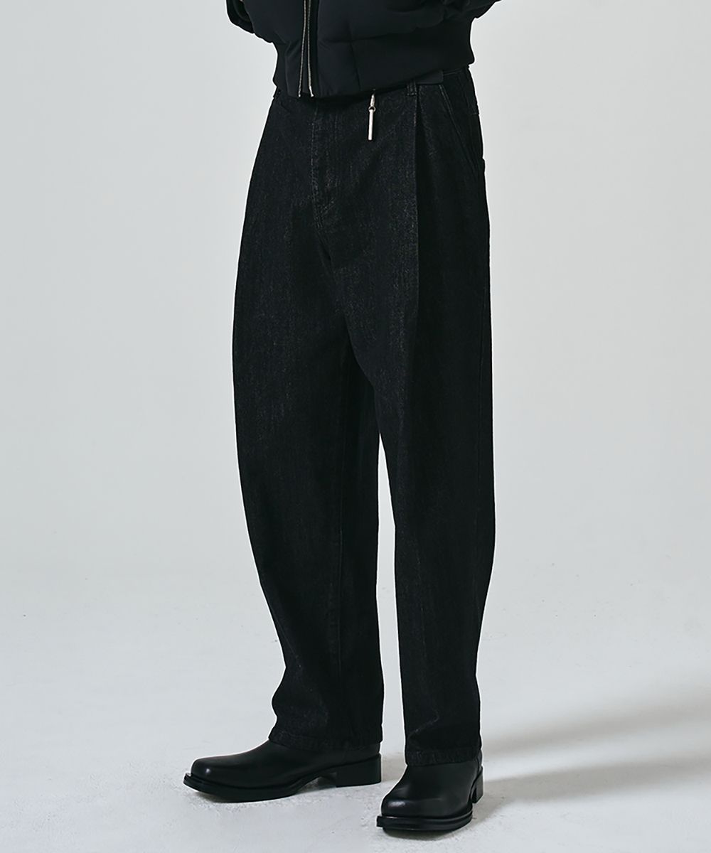 パンツ NIIER NOR DENIM PANTS BLACK NIIER NOR｜ニアノアのデニムパンツ（ブラック/黒色系）通販