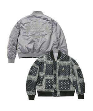 페이즐리 리버시블 MA-1_실버