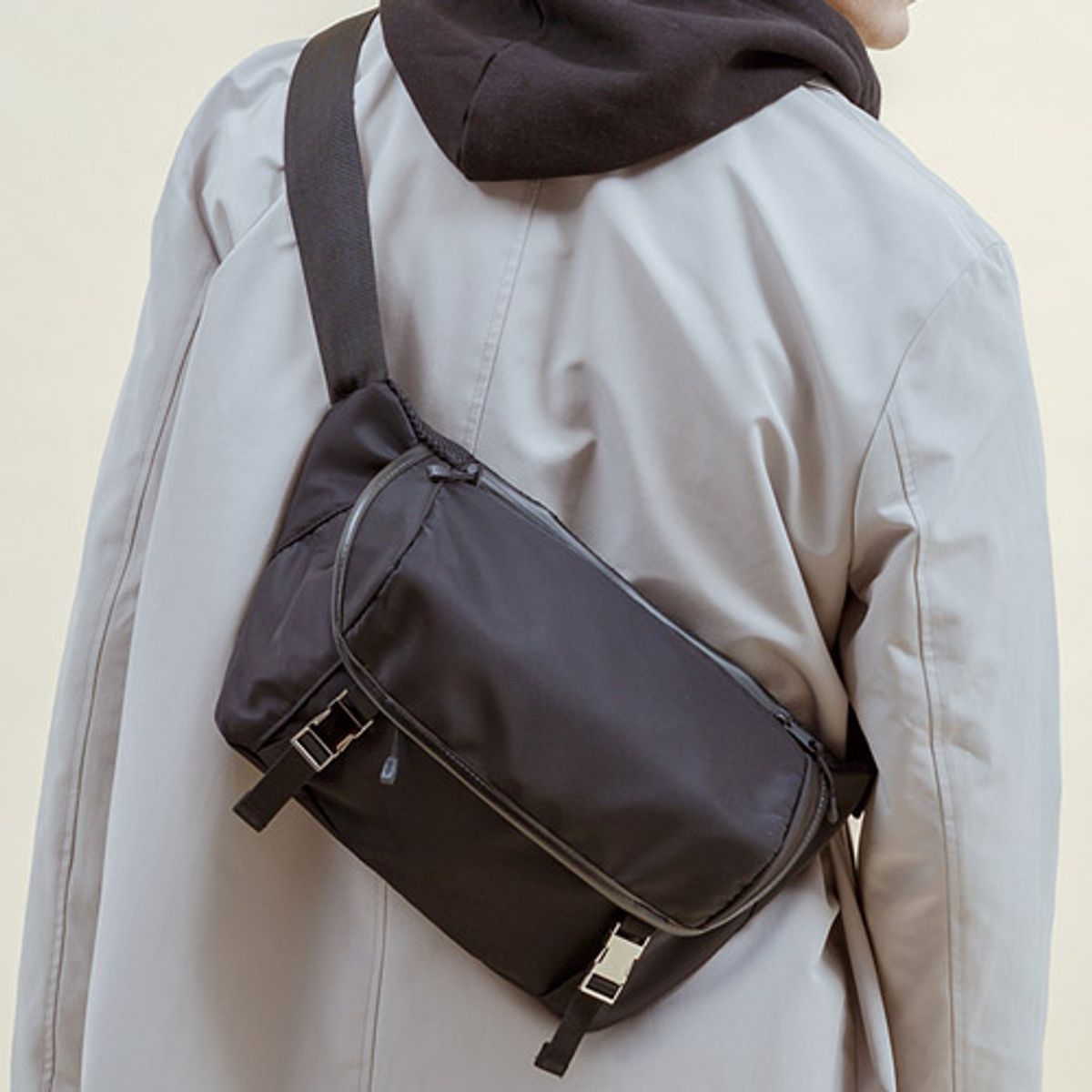 핍스(PEEPS) BLACK LABEL Stereo biker bag(black)