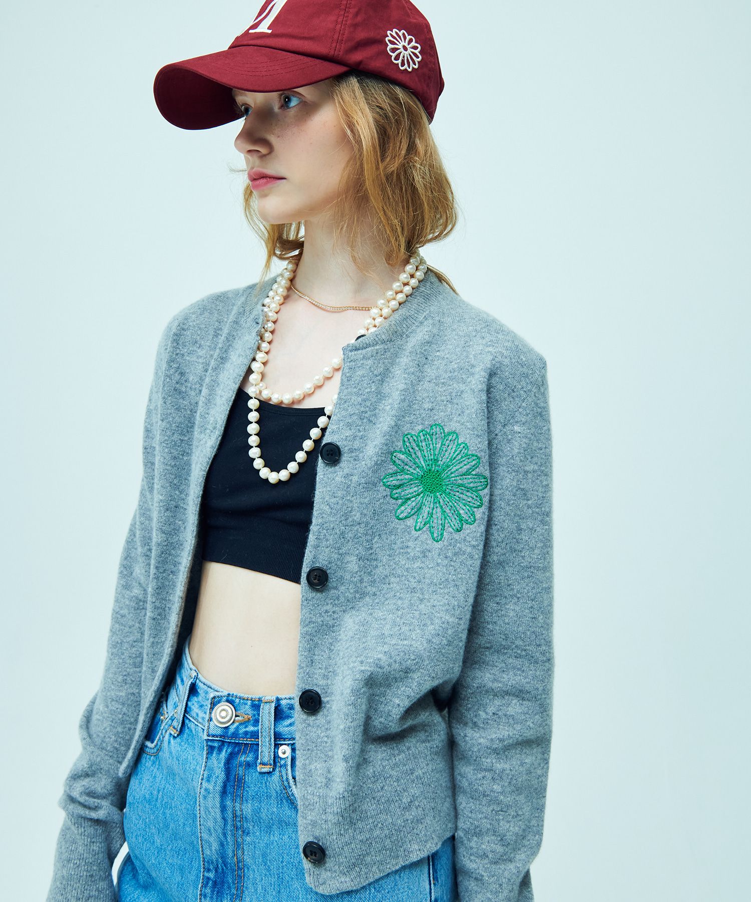MUSINSA | MARDI MERCREDI CASHMERE BLENDED CARDIGAN ROUND
