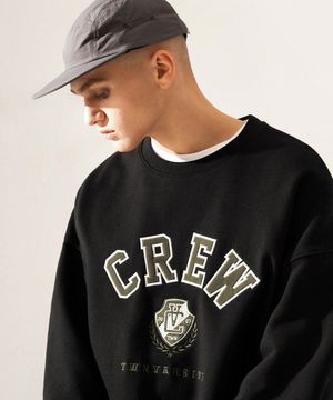 시티크루 맨투맨 블랙 EYMT3406