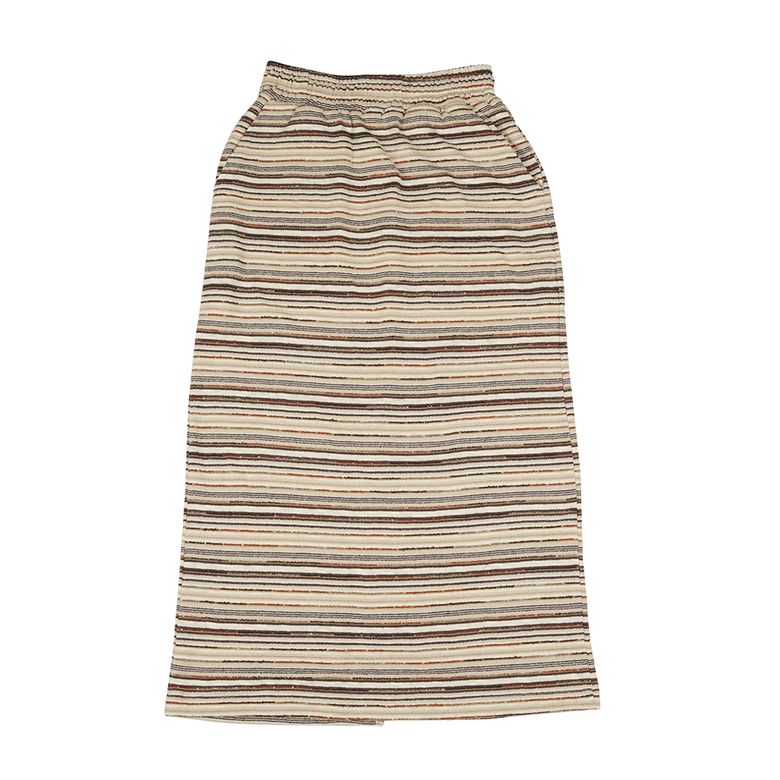 Stripe Knit Skirt [Beige]