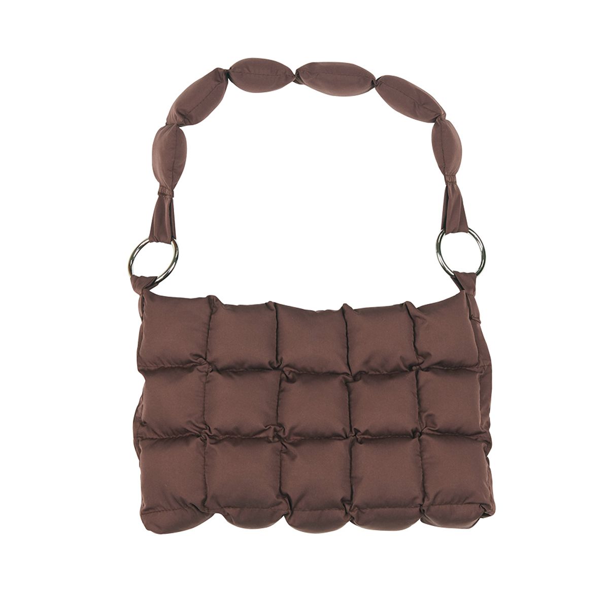 이지지(EEGEEGEE) GeeGee Puffer Bag (M) [Choco]