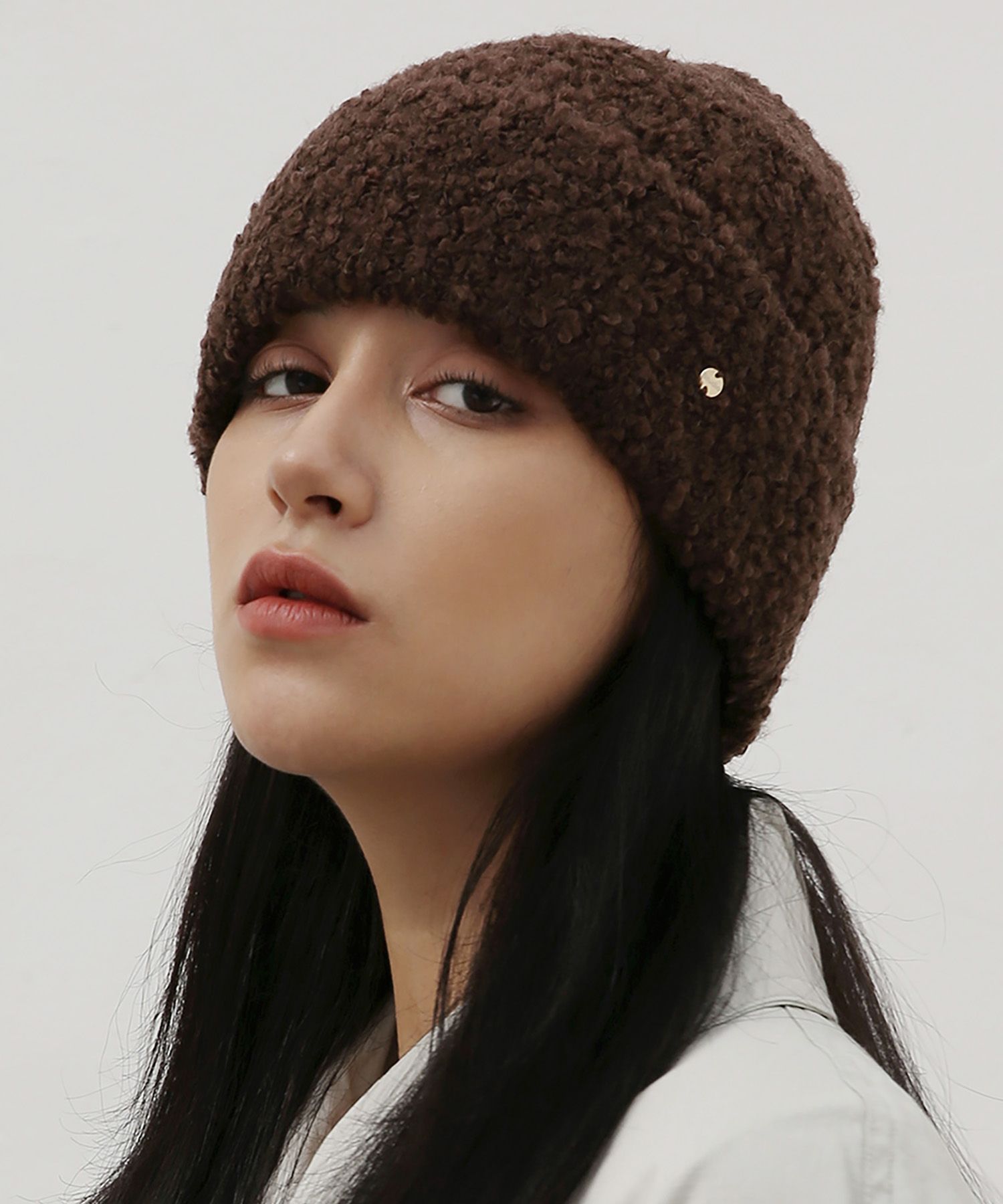 UNDER CONTROL/FLUFFY BEANIE/MOHAIR BOUCLE/ CREAM★ 帽子 UNDER CONTROL/FLUFFY BEANIE/MOHAIR BOUCLE/ CREAM☆ 帽子
