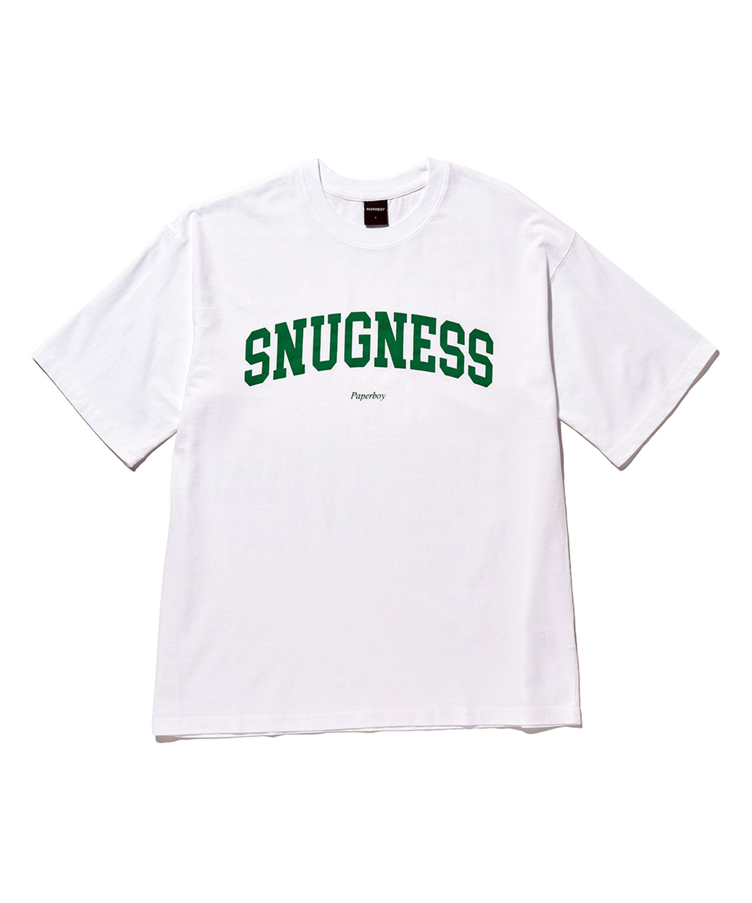 MUSINSA | PAPERBOY Snugness Short Sleeve T-Shirt - White
