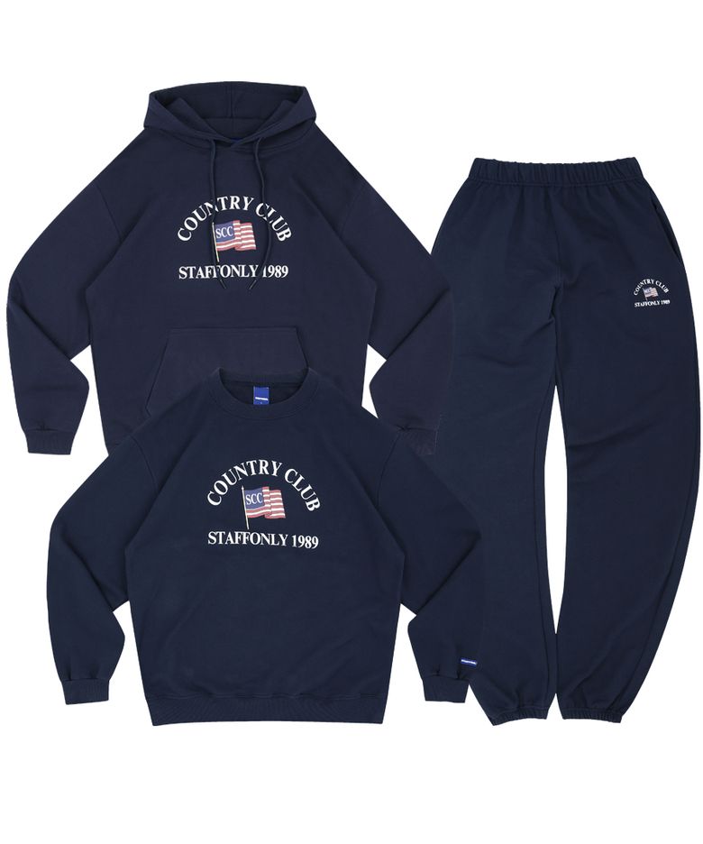 [SET] CLUB 1989 SWEATS SET UP (NAVY)