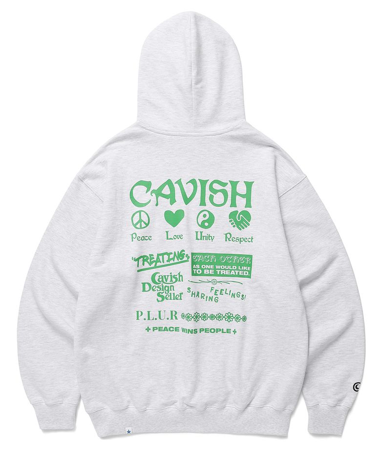 PLUR HOODIE LIGHT GREY(CV2BFUM402A)