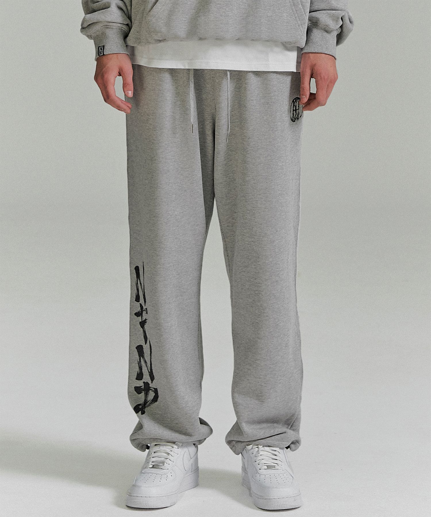 ★大人気★[NOT4NERD] Brush NFND Logo String Sweat Pants MUSINSA | NOT4NERD Brush NFND Logo String Sweat Pants - Black