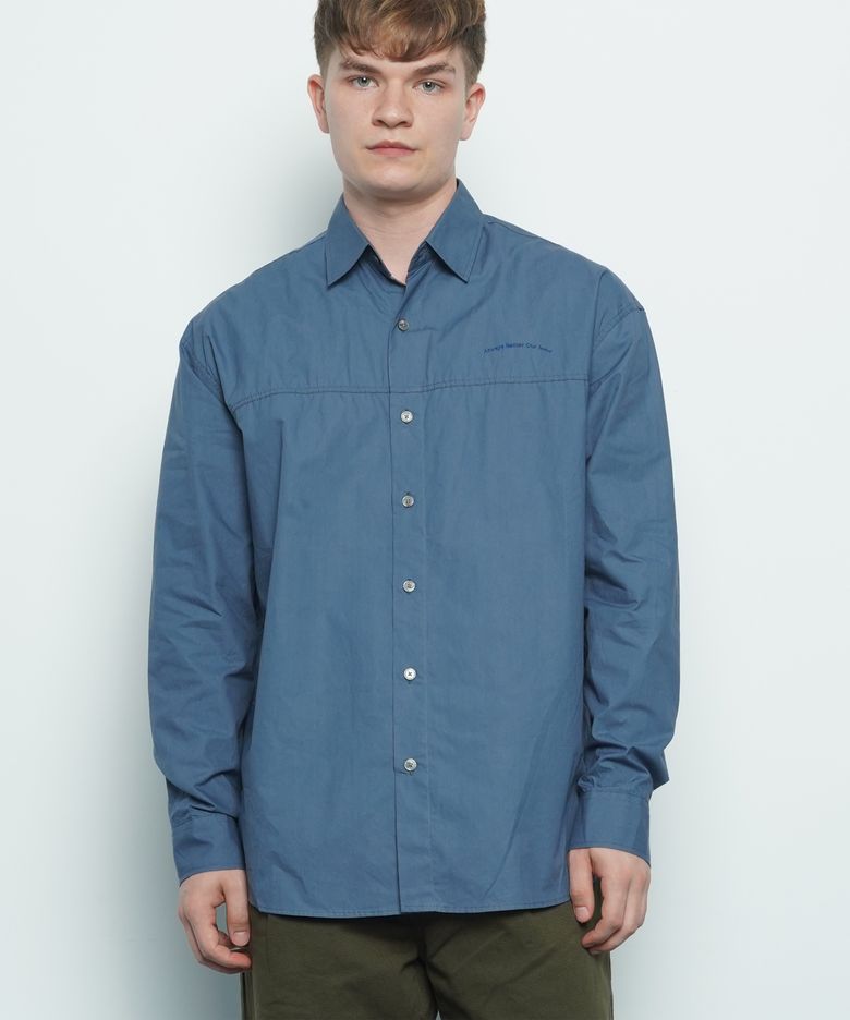 M456 over washing cut shirt darkblue