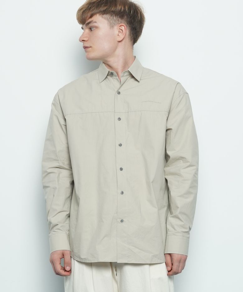 M456 over washing cut shirt beige