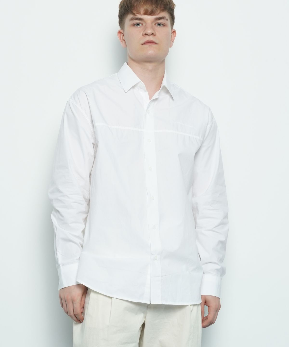 에이본(THE-ABON) M456 over washing cut shirt white